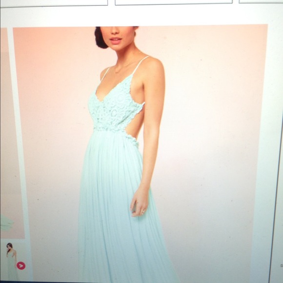 Beautiful turquoise beach dress