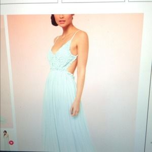 Beautiful turquoise beach dress