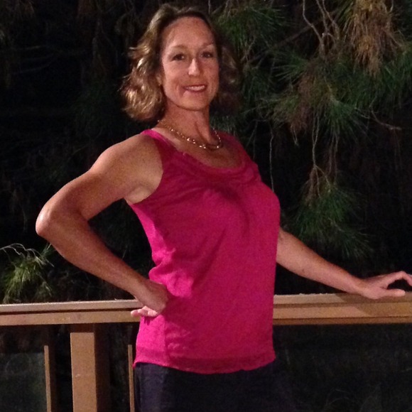 Pink Chiffon tank