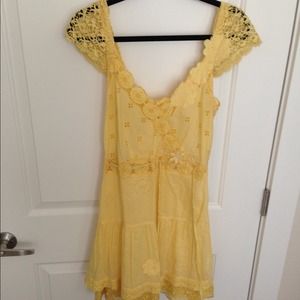 Free People Yellow Sundress