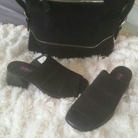 Sexy leather slides