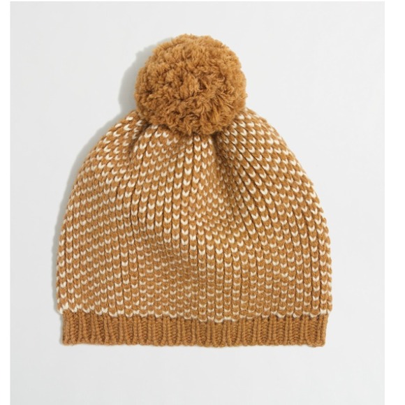 NWT J.Crew Factory chevron dot beanie