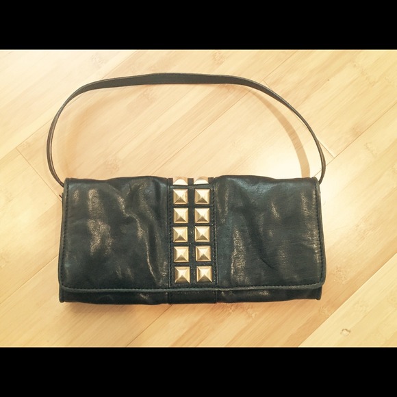 Michael Kors leather stud clutch