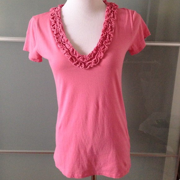 JCrew ruffle tee
