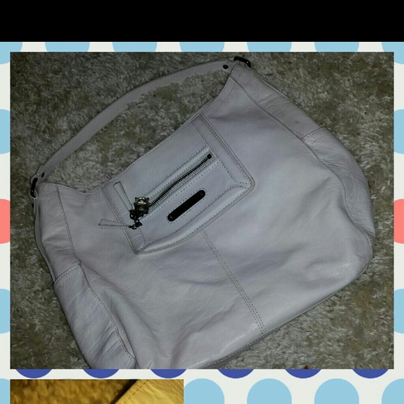 White leather juicy purse