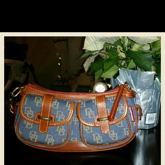 Denim and leather dooney & Bourke purse
