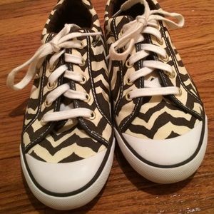 Coach zebra print sneakers