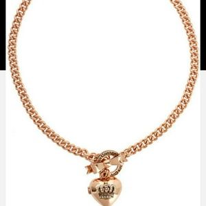 Juicy couture chain heart necklace