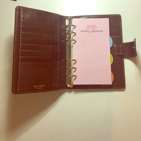 Kate Spade Leather Planner with Inserts