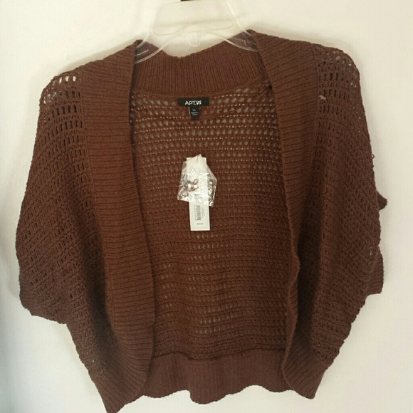Apt. 9 sweater shrug NWT XL