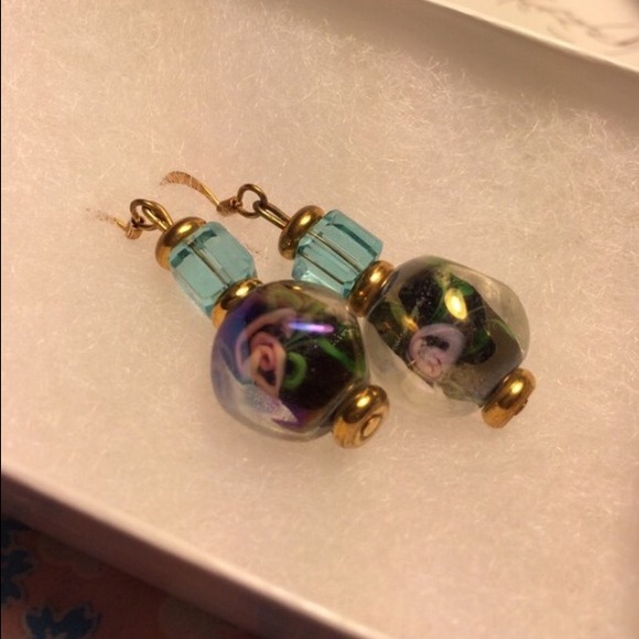 ⛔️⛔️ TRADED ✨ glass earrings