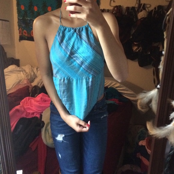 🚫🚫sold🚫🚫Blue halter - Picture 2 of 4