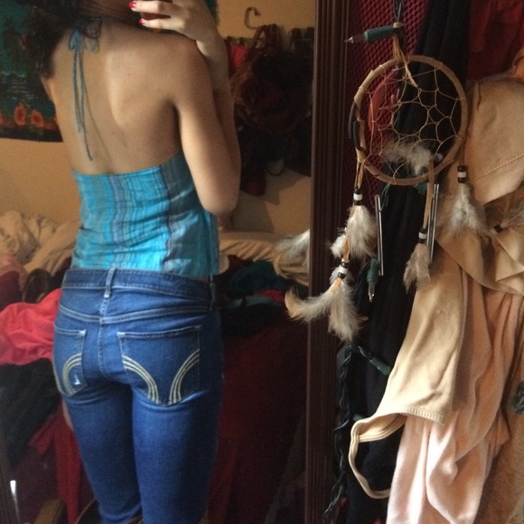 🚫🚫sold🚫🚫Blue halter - Picture 3 of 4