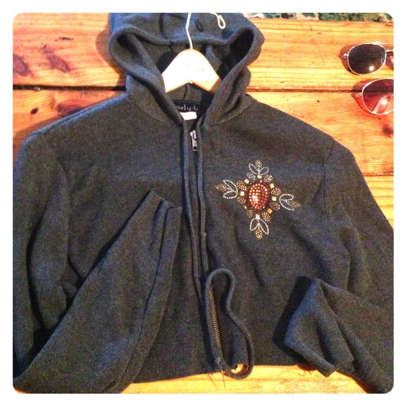 Crop ZipUp Sweater Jacket