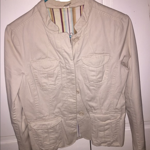 Tan Cotton Blazer