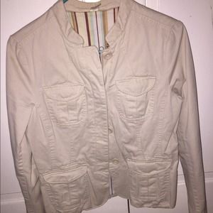 Tan Cotton Blazer
