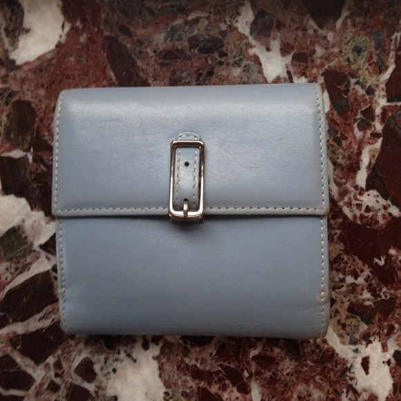 Vintage coach blue small wallet per own
