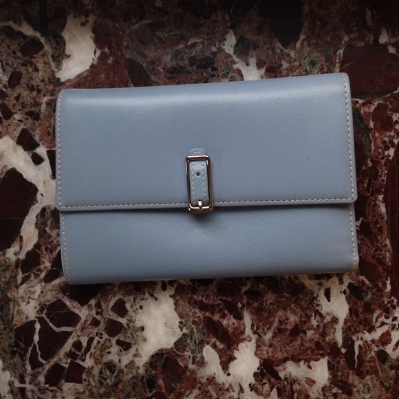 Vintage coach blue mid size wallet
