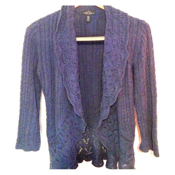 Ralph Lauren Navy Open Cardigan