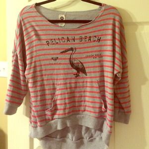 Roxy sweatshirt, three-quarter sleeves