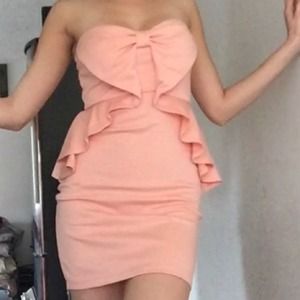 Casual cute mini pink dress!