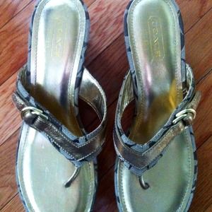 Coach "evelina" 9 M wedges/ sandals