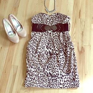 ✨Leopard tube dress 💋