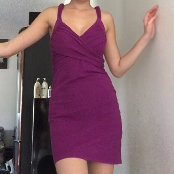 Sexy Purple mini dress
