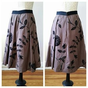Anthropologie Rose Skirt