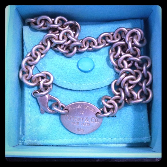 Tiffany & Co. Oval Tag Necklace