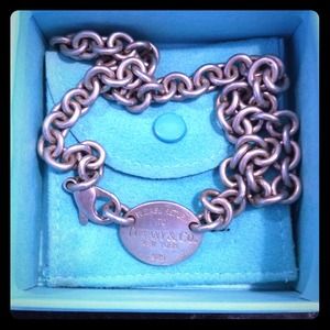 Tiffany & Co. Oval Tag Necklace