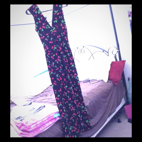 Black cherry maxi dress