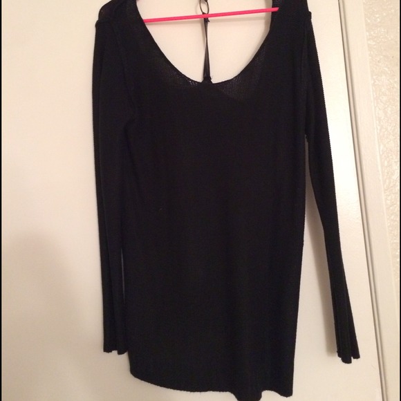 Black long sleeve sweater