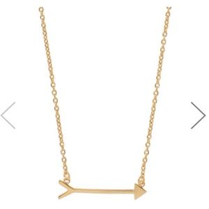 Brand new Stella and Dot gold arrow necklace