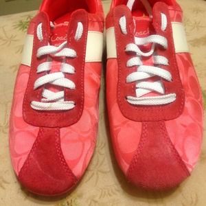 100% Authentic Pink Coach Shoes