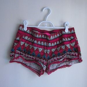 Tribal Pom Pom Shorts
