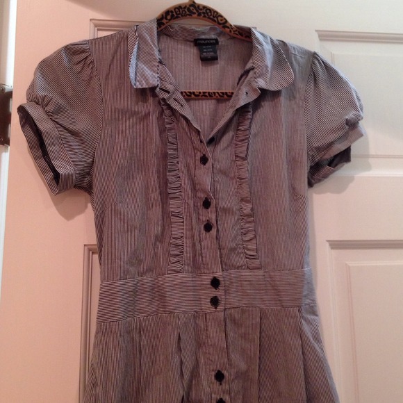 Maurice's stripes button down dress