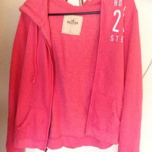 Pink Hollister Zip up