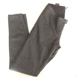 H&M imitation leather skinnies