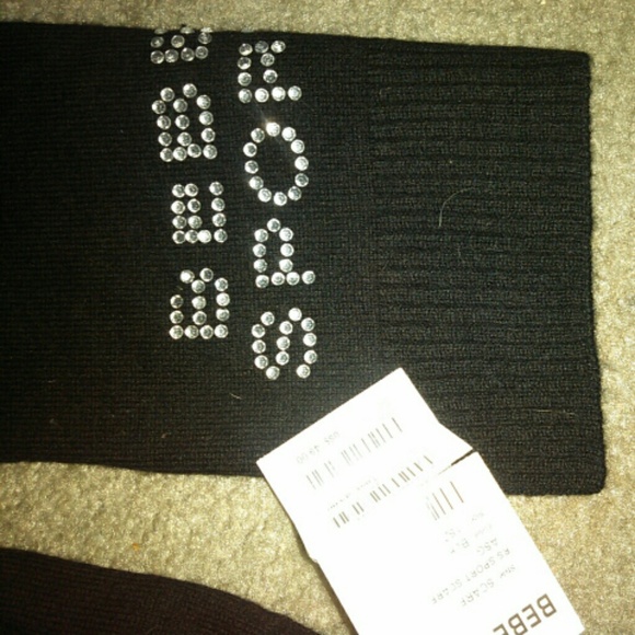 Bebe Sport Black Scarf