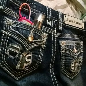 Rock revival Felicia straight-cuff jean