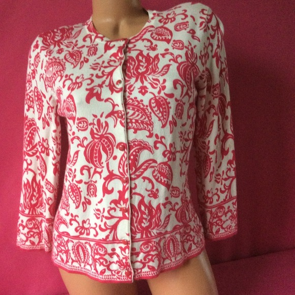 Women's Charter Club Cardigan Sweater Sz M