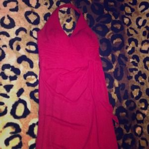 Rose red dress