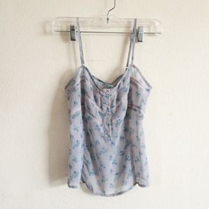 UO Kimchi Blue Grey Floral Cami