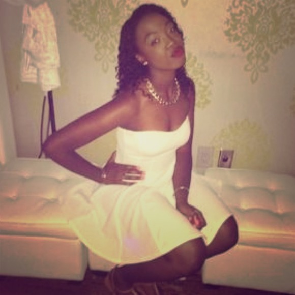 All White Short Dress