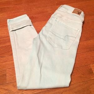 Light Blue AE Capris