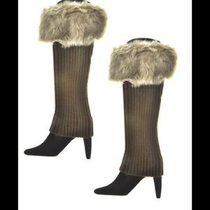 Faux Fur Lined Leg Warmers (Just Reduced)