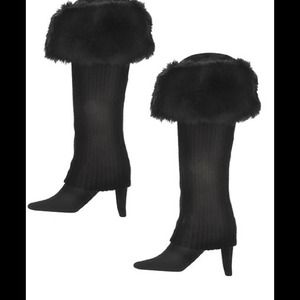 💋Faux Fur Lined Leg Warmers