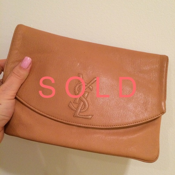 YSL clutch nude