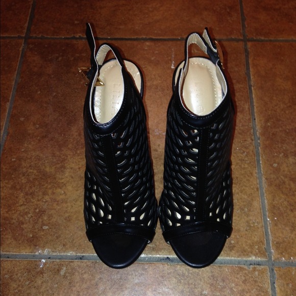 Open back high heels